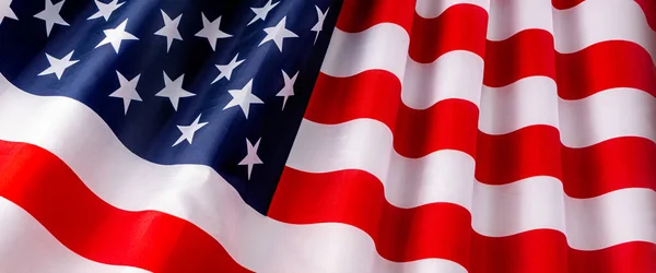 Güzel Sallanan Yıldız Çizgili Amerikan Bayrağı — Stok fotoğraf