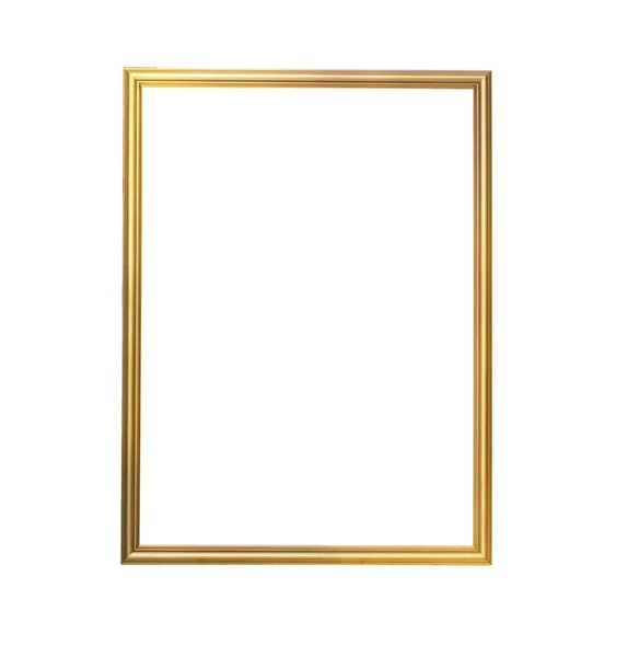 Gold Frame Wooden Frame Painting Picture White Background Isolated — Stock Photo, Image