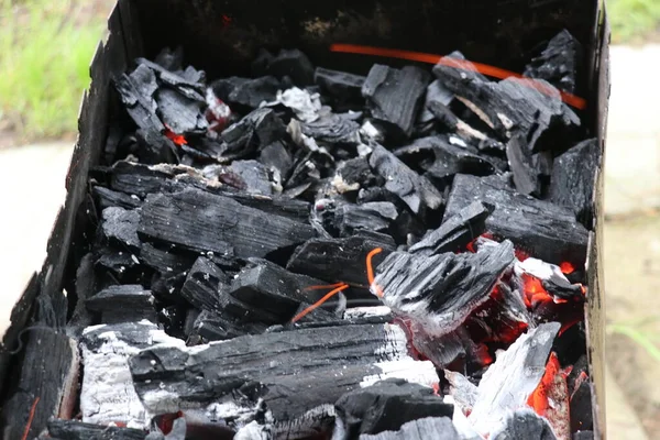 A pile of dirty ashes — Stock Photo, Image