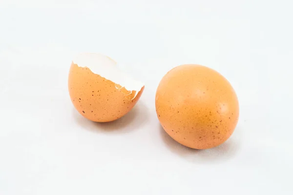 Eieren Geïsoleerd Witte Achtergrond — Stockfoto