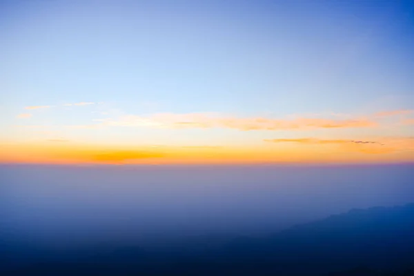 Sonnenaufgang Über Den Bergen Thailand — Stockfoto