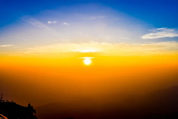Sonnenaufgang Der Berglandschaft — Stockfoto