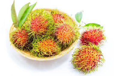 beyaz rambutan meyve 