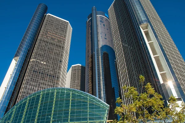 Icónico Edificio Del Complejo Ren Cen Detroit — Foto de Stock
