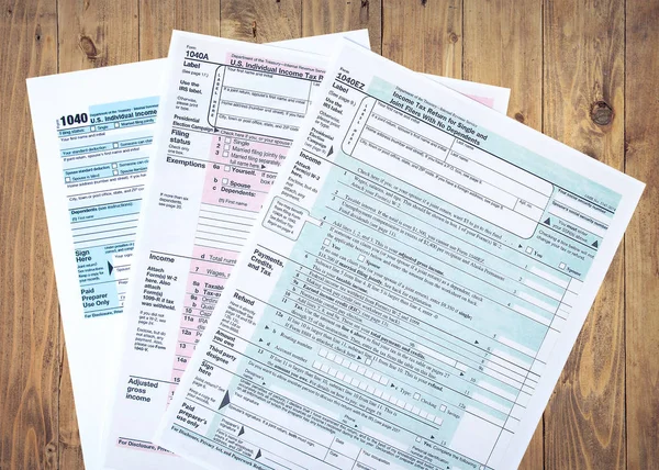 Çeşitli Hesaplamalar Dosyalama Için Vergi Formlar — Stok fotoğraf
