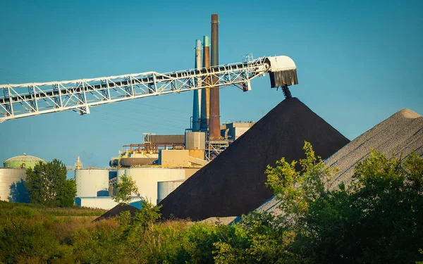 Coal Ship Unloading — Stock Photo, Image