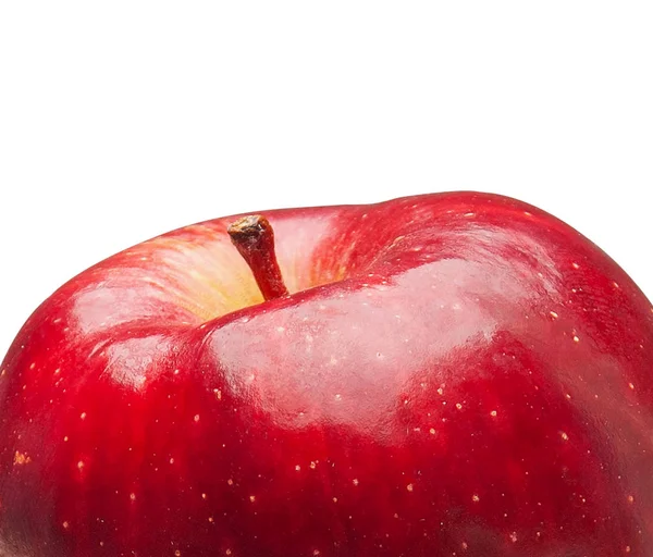 Lesklé červené Apple Closeup — Stock fotografie