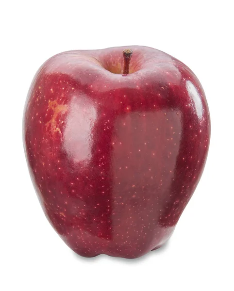 Шинный красный яблоко на белом — стоковое фото