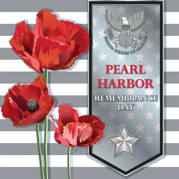 Vektör çizim bir arka plan için Pearl Harbor anma günü.