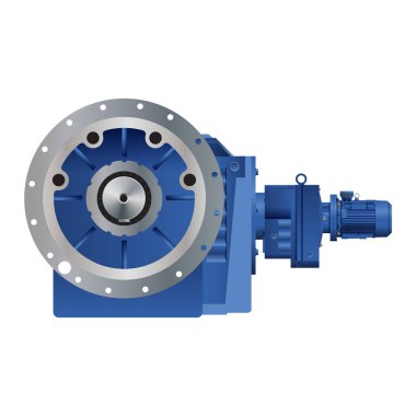 Konik Dişli Redüktör, çok renkli vektör simge tasarlamak