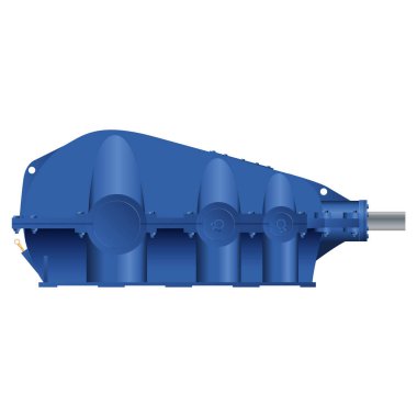 Konik helisel şanzıman vektör çizim. kataloglar için. 3B vektör oluşturma.