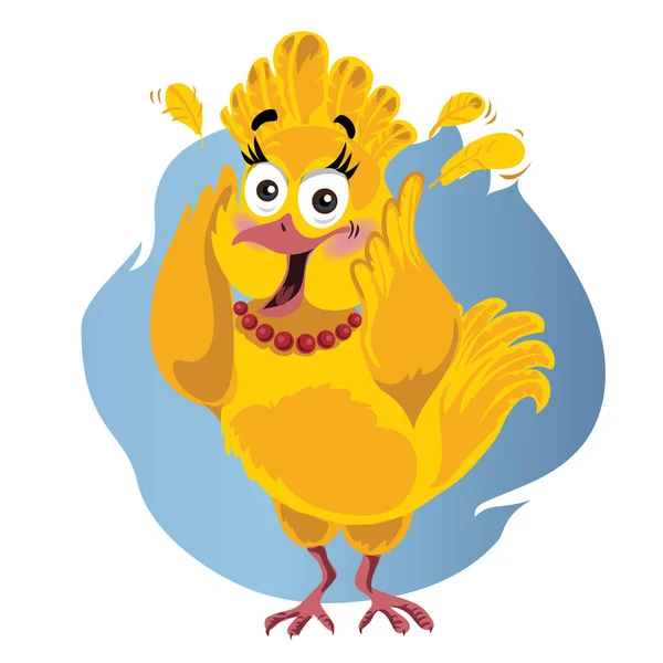 Scared Turkey Funny Vector Cartoon - Illustration of Thanksgiving bird in panic