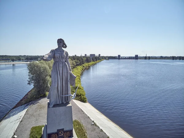 Savak chanel tarihinde Moskova-Volga. Drone havadan görünümü