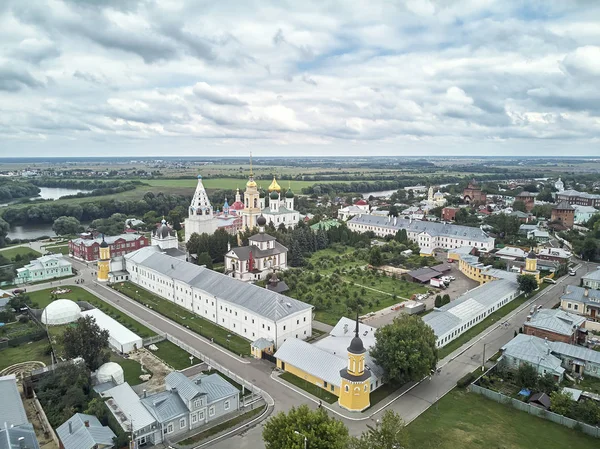 Luftaufnahme Von Kirchen Der Altstadt Kremlin Von Kolomna Oblast Moskau — Stockfoto