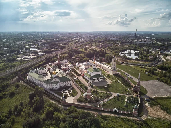 Luftaufnahme Von Kirchen Der Altstadt Kremlin Von Kolomna Oblast Moskau — Stockfoto