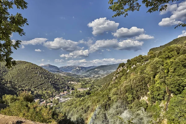 Cascata Delle Marmore waterfalls in Terni, Umbria, Italy. Day
