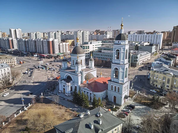 Mosca, distretto di Taganskiy. Tempio di Sergio di Radonezh in Rogozhskaya Sloboda — Foto Stock