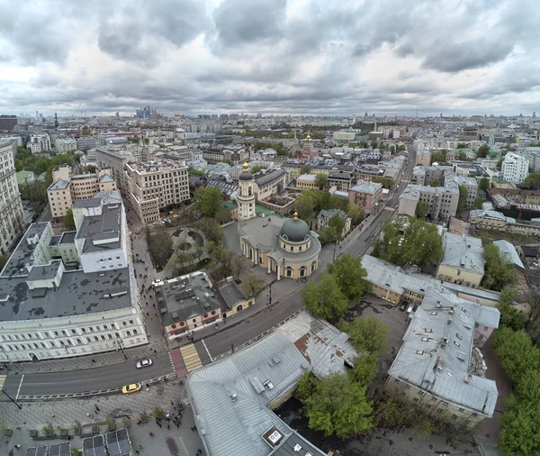Moscow. St. Clement's Church. Orthodox Church in honor of St. Clement. Aerial panoramic view — Stock Photo, Image
