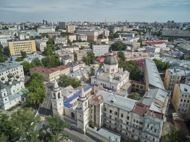 Moskova'daki Ivanovsky Manastırı. Ivanovsky Manastırı Moskova'da büyük bir stauropejik Rus Ortodoks manastırı. Havadan görünüm