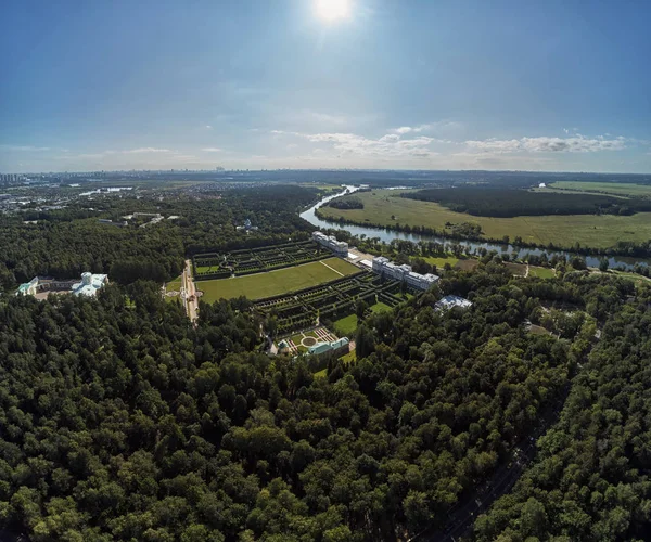 Arkhangelskoye is a historical estate in Krasnogorsky District, Moscow Oblast, and Russia. Aerial drone view