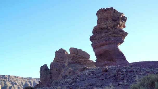 Formaciones Rocosas Parque Nacional Del Teide Tenerife Islas Canarias España — Vídeos de Stock