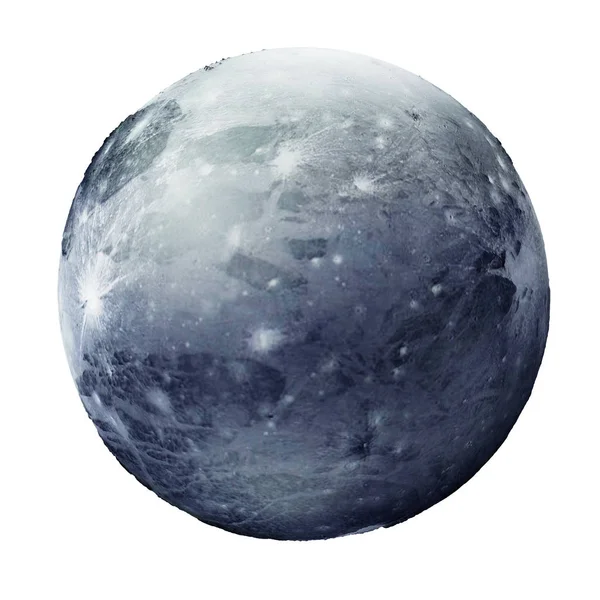 Pluto Planeet Geïsoleerd Een Witte Achtergrond Elementen Van Dit Beeld Stockfoto