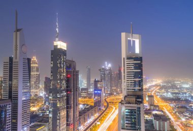 Şehir merkezindeki Modern teknoloji şehrin havadan görünümü