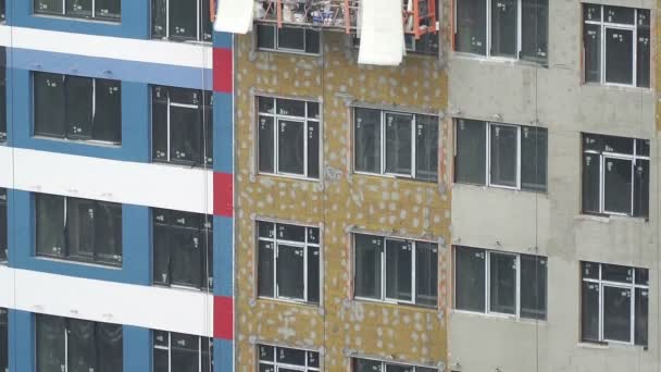 Edifício Construção Trabalhadores Estaleiro — Vídeo de Stock