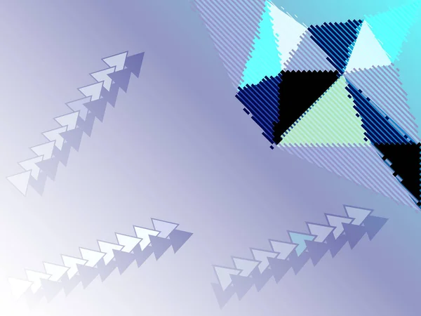 Fond Couleur Géométrique Avec Des Formes Des Lignes Triangulaires Végétaux — Image vectorielle