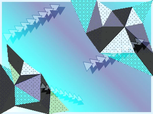 Achtergrond Met Geometrische Kleur Met Driehoekige Vormen Vectorillustraties — Stockvector
