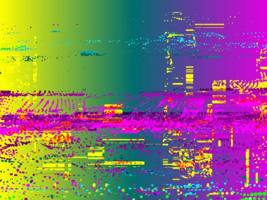 Glitched arka plan. Rasgele sinyal hata. Bir arka plan