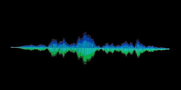 Abstract Music Background Sound Waves Equalizer Digital Waveform Design Vector — Stock Vector