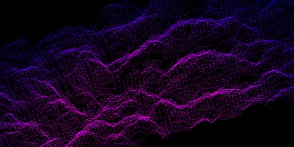 Абстрактна Кольорова Багатокутна Сітка Лініями — стоковий вектор