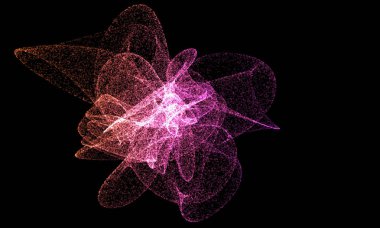 Parçacıklar sıvı akış gürültüsü. Modern sıvı tasarımı. Vektör illus