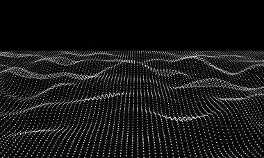 Soyut 3D şebeke teknolojisi geçmişi. Geleceğin teknolojisi.