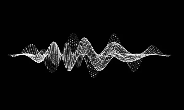 Communication de fond abstraite fil. Scientifique futuriste v — Image vectorielle