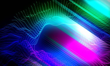 Degrade poligonal ızgara ve çizgilerile soyut parlaklık arka plan.