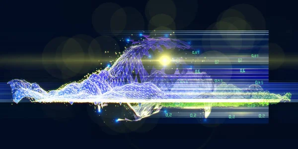 Los Antecedentes Abstractos Analizan Los Datos Inteligencia Artificial Del Algoritmo — Foto de Stock