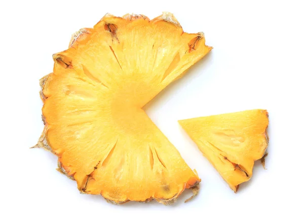 Fresh Pineapple Slices White Background — Stock Photo, Image
