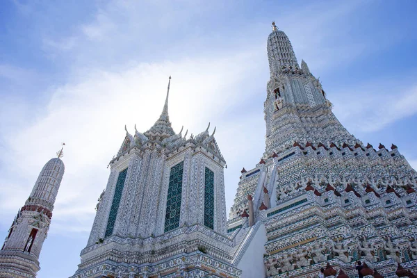 Βουδιστικός Ναός Βατ Αρούν Στην Μπανγκόκ Ταϊλάνδη Εικόνα Αρχείου
