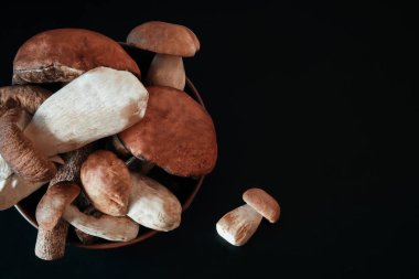 mantar yemek pişirmek için çeşitli