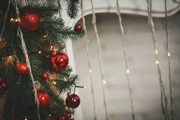 Kerstmis Nieuwjaar Boom Decoraties — Stockfoto