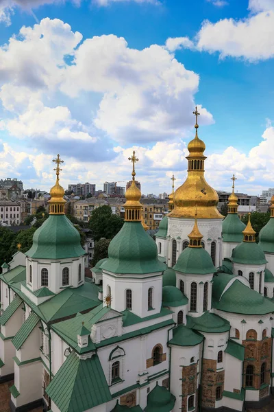 Hermosa Majestuosa Catedral Santa Sofía Centro Kiev Capital Ucrania — Foto de Stock