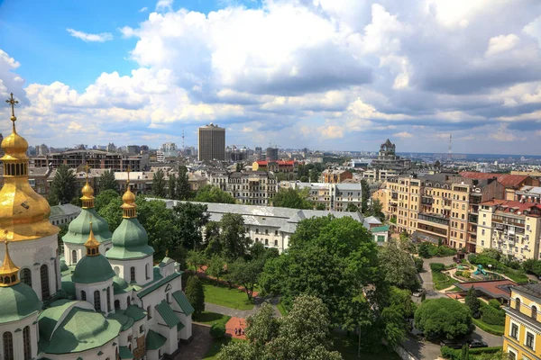 Bela Majestosa Catedral Santa Sofia Centro Kiev Capital Ucrânia — Fotografia de Stock