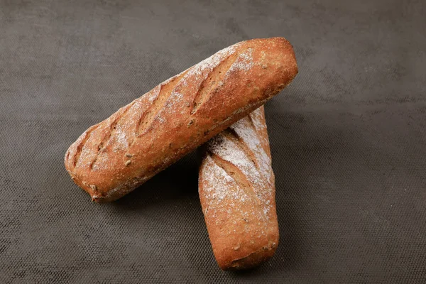 Гречишный Хлеб Тёмном Фоне Студии — стоковое фото