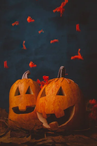 Halloween Tök Érezd Jól Magad Stúdióban — Stock Fotó
