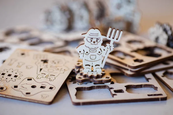 Çocuklar için ahşap yapı seti