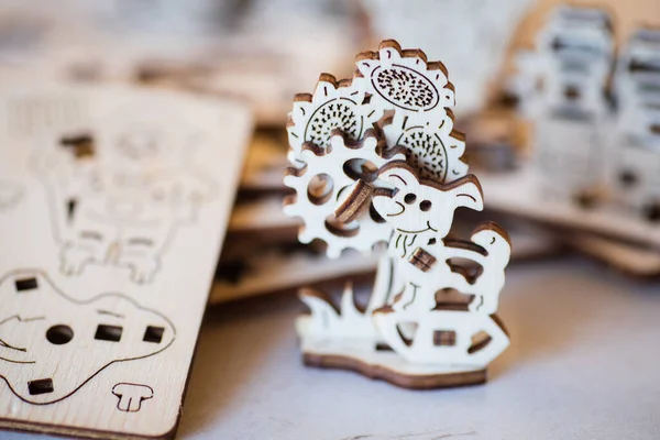 Çocuklar için ahşap yapı seti