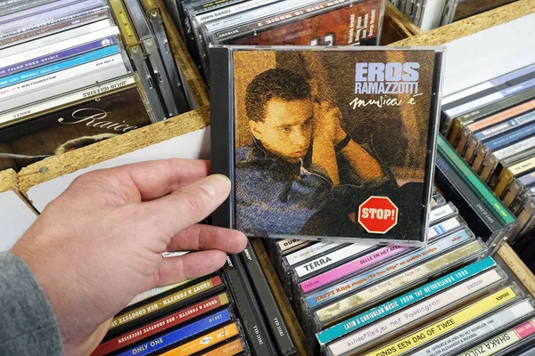 Países Baixos Março 2019 Álbum Eros Ramazzotti Musica Record Store — Fotografia de Stock