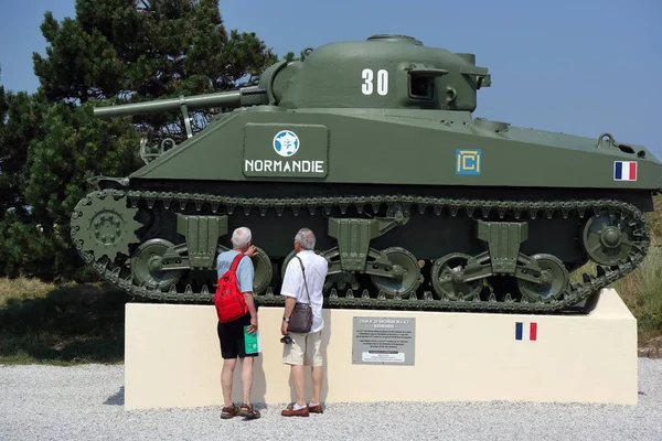 Martin Varreville Frankrijk 2014 Juli Day Wwii Monument Herdenken Franse — Stockfoto